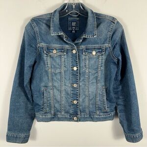 Gap Kids Girls Denim Jean Jacket Medium Wash XXL Youth 14-16 ❤️